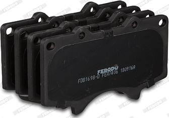 Ferodo FDB1698-D - Тормозные колодки, дисковые, комплект autodnr.net