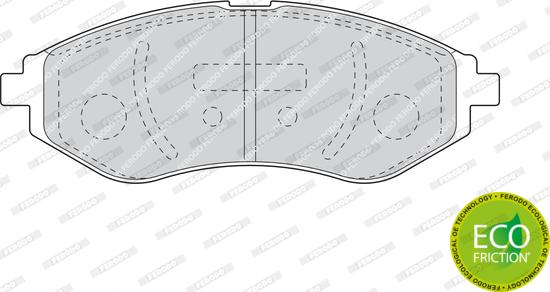 Ferodo FDB1699 - Тормозные колодки, дисковые, комплект avtokuzovplus.com.ua