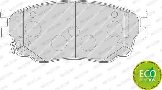 Ferodo FDB1707 - Тормозные колодки, дисковые, комплект autodnr.net