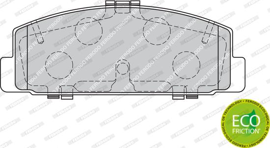 Ferodo FDB1721 - Тормозные колодки, дисковые, комплект autodnr.net