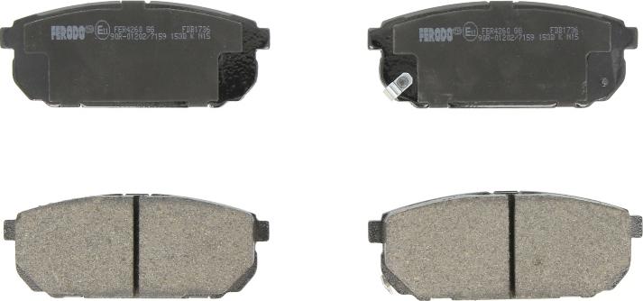 Ferodo FDB1736 - Гальмівні колодки, дискові гальма autocars.com.ua