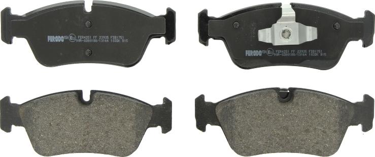 Ferodo FDB1751 - Гальмівні колодки, дискові гальма autocars.com.ua