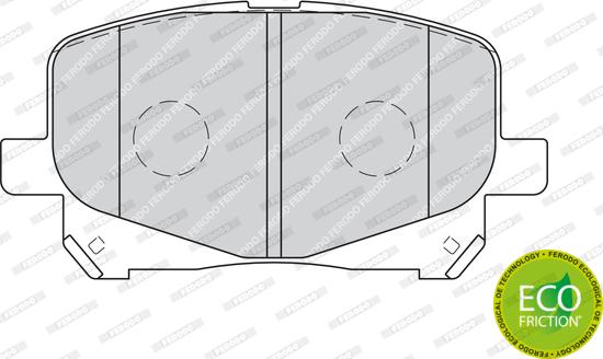 Ferodo FDB1752 - Тормозные колодки, дисковые, комплект avtokuzovplus.com.ua