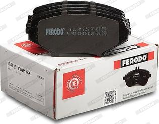 Ferodo FDB1758 - Тормозные колодки, дисковые, комплект avtokuzovplus.com.ua