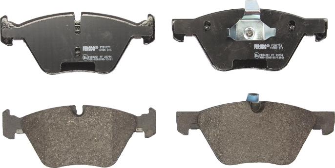 Ferodo FDB1773 - Гальмівні колодки, дискові гальма autocars.com.ua