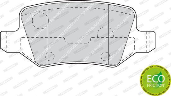 Ferodo FDB1782 - Тормозные колодки, дисковые, комплект autodnr.net