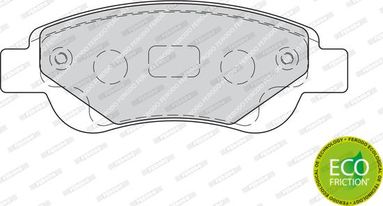 Ferodo FDB1790 - Тормозные колодки, дисковые, комплект avtokuzovplus.com.ua