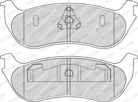 Ferodo FDB1793 - Тормозные колодки, дисковые, комплект avtokuzovplus.com.ua