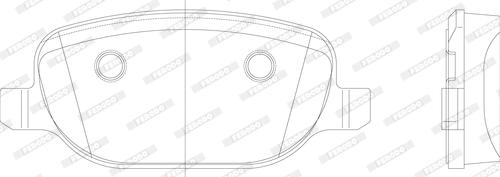 Ferodo FDB1796 - Тормозные колодки, дисковые, комплект avtokuzovplus.com.ua