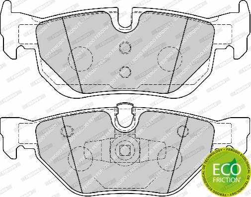 Ferodo FDB1807 - Тормозные колодки, дисковые, комплект autodnr.net