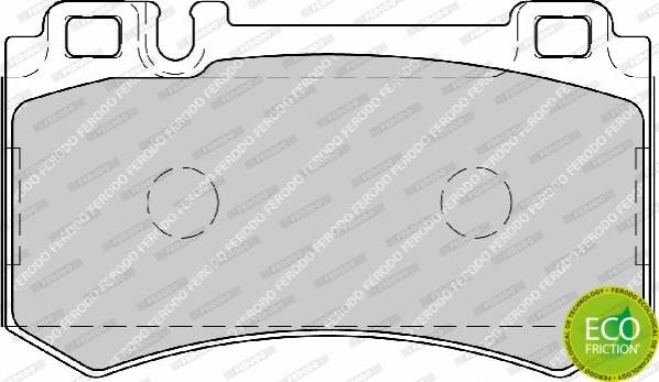 Ferodo FDB1809 - Тормозные колодки, дисковые, комплект avtokuzovplus.com.ua