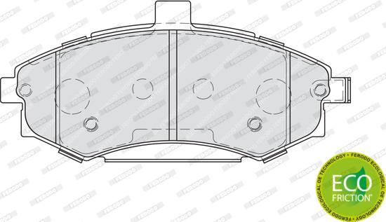 Ferodo FDB1840 - Тормозные колодки, дисковые, комплект avtokuzovplus.com.ua