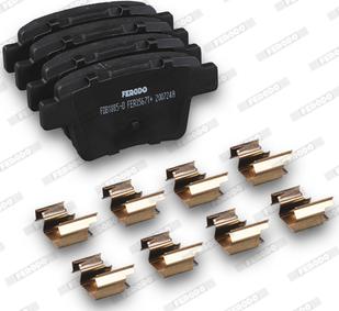 Ferodo FDB1885-D - Гальмівні колодки, дискові гальма autocars.com.ua