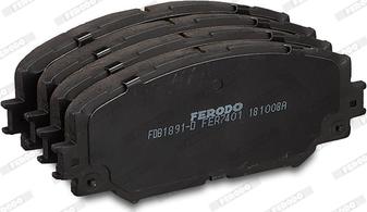 Ferodo FDB1891-D - Гальмівні колодки, дискові гальма autocars.com.ua