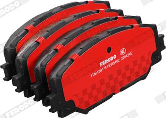 Ferodo FDB1891-S - Тормозные колодки, дисковые, комплект autodnr.net