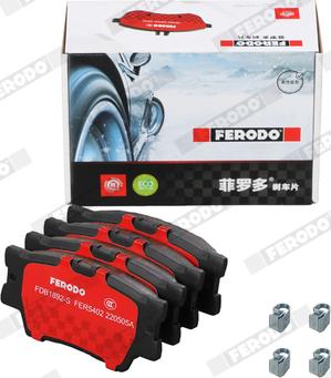 Ferodo FDB1892-S - Тормозные колодки, дисковые, комплект autodnr.net