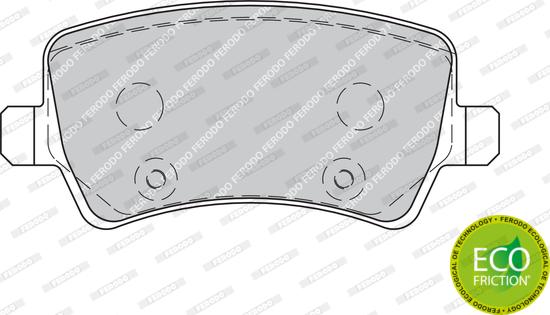 Ferodo FDB1918 - Тормозные колодки, дисковые, комплект avtokuzovplus.com.ua