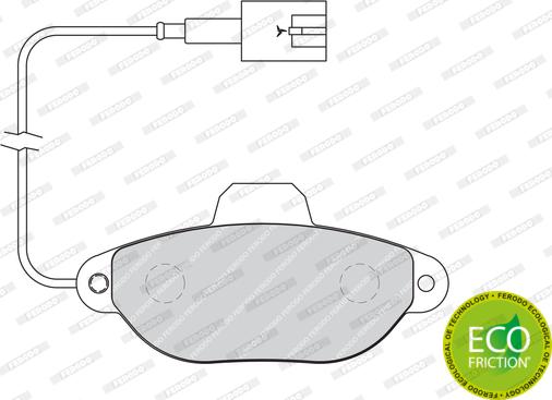 Ferodo FDB1944 - Тормозные колодки, дисковые, комплект avtokuzovplus.com.ua