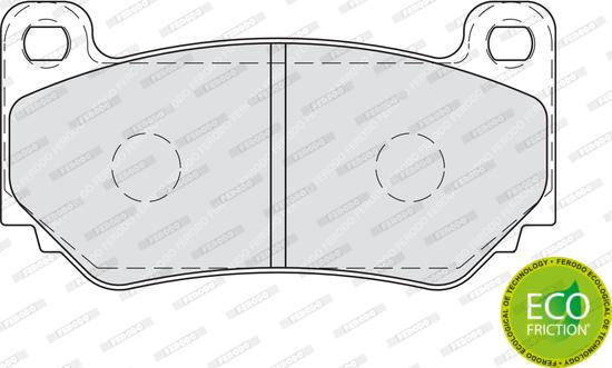 Ferodo FDB1995 - Тормозные колодки, дисковые, комплект avtokuzovplus.com.ua