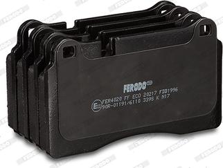 Ferodo FDB1996 - Тормозные колодки, дисковые, комплект avtokuzovplus.com.ua