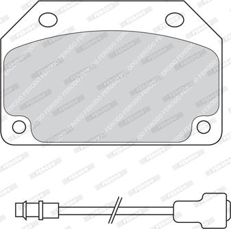 Ferodo FDB203 - Тормозные колодки, дисковые, комплект autodnr.net