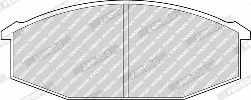 Ferodo FDB215 - Тормозные колодки, дисковые, комплект autodnr.net