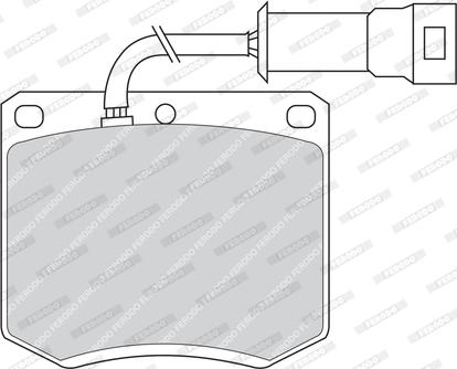 Ferodo FDB286 - Тормозные колодки, дисковые, комплект avtokuzovplus.com.ua