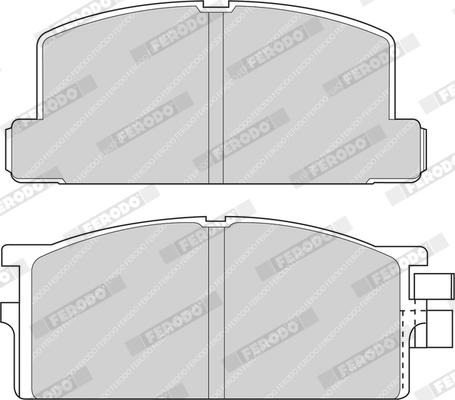 Ferodo FDB295 - Тормозные колодки, дисковые, комплект avtokuzovplus.com.ua