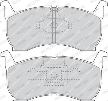 Ferodo FDB304 - Тормозные колодки, дисковые, комплект avtokuzovplus.com.ua