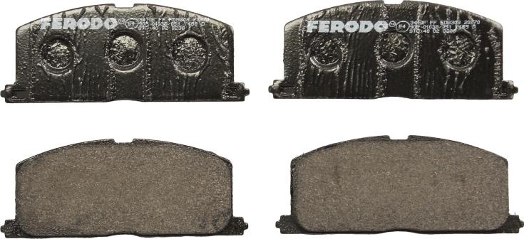 Ferodo FDB308 - Гальмівні колодки, дискові гальма autocars.com.ua