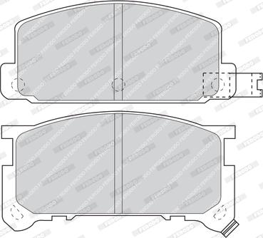 Ferodo FDB326 - Тормозные колодки, дисковые, комплект avtokuzovplus.com.ua