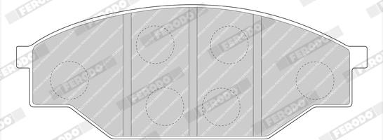 Ferodo FDB388 - Тормозные колодки, дисковые, комплект autodnr.net