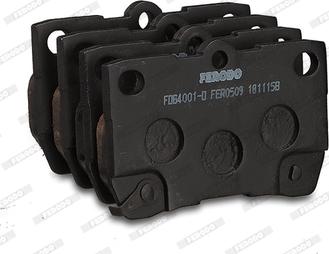 Ferodo FDB4001-D - Тормозные колодки, дисковые, комплект autodnr.net