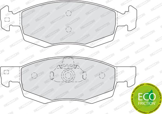 Ferodo FDB4035 - Тормозные колодки, дисковые, комплект avtokuzovplus.com.ua