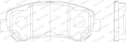 Ferodo FDB4051 - Гальмівні колодки, дискові гальма autocars.com.ua