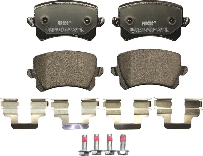 Ferodo FDB4058 - Гальмівні колодки, дискові гальма autocars.com.ua