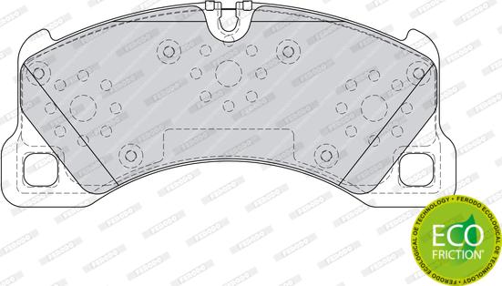 Ferodo FDB4064 - Тормозные колодки, дисковые, комплект avtokuzovplus.com.ua