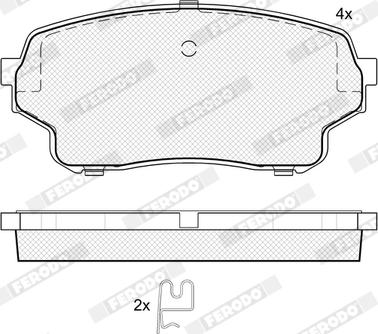 Ferodo FDB4077 - Гальмівні колодки дискові autocars.com.ua