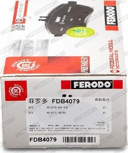 Ferodo FDB4079 - Тормозные колодки, дисковые, комплект autodnr.net