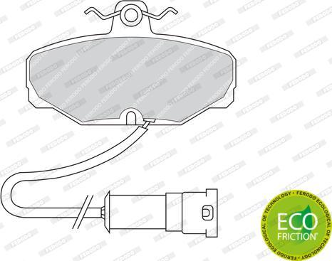 Ferodo FDB408 - Тормозные колодки, дисковые, комплект autodnr.net