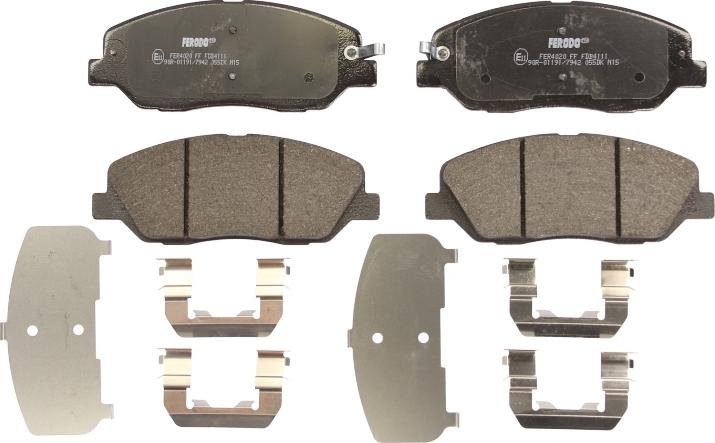Ferodo FDB4111 - Гальмівні колодки, дискові гальма autocars.com.ua