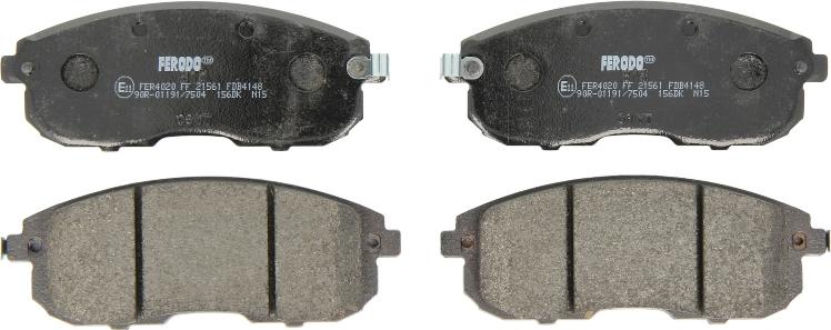 Ferodo FDB4148 - Гальмівні колодки, дискові гальма autocars.com.ua