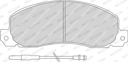 Ferodo FDB414 - Тормозные колодки, дисковые, комплект autodnr.net