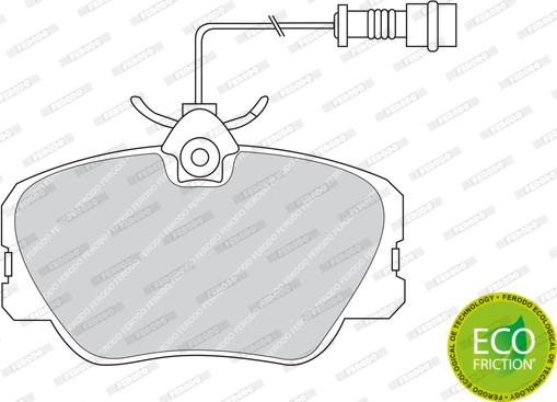 Ferodo FDB415 - Тормозные колодки, дисковые, комплект autodnr.net