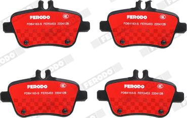 Ferodo FDB4163-S - Гальмівні колодки, дискові гальма autocars.com.ua
