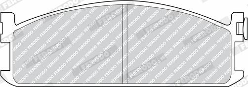 Ferodo FDB418 - Тормозные колодки, дисковые, комплект autodnr.net