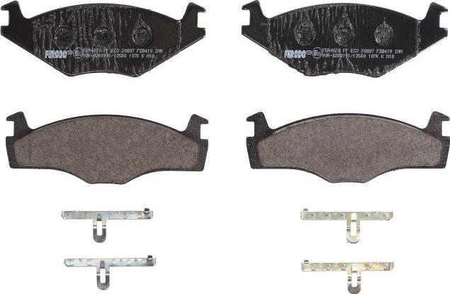 Ferodo FDB419 - Гальмівні колодки, дискові гальма autocars.com.ua