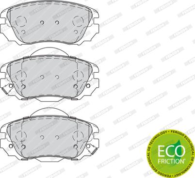 Ferodo FDB4207 - Тормозные колодки, дисковые, комплект avtokuzovplus.com.ua