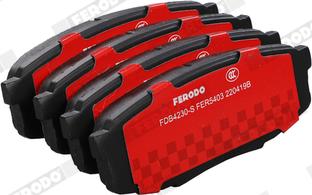 Ferodo FDB4230-S - Гальмівні колодки, дискові гальма autocars.com.ua
