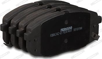 Ferodo FDB4242-D - Гальмівні колодки, дискові гальма autocars.com.ua